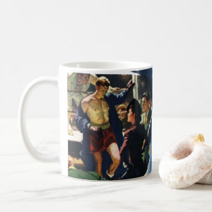 Mug Boxer et boxe Vintage quittant la ceinture