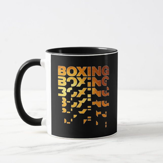 Mug Boxer Graphisme Word Art (Gauche)