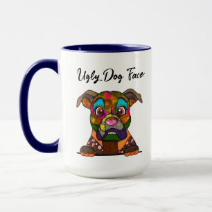 Mug Boxer laide chien visage muet