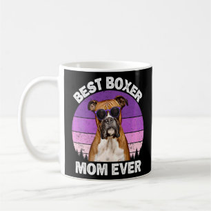 Mug Boxer Maman Vintage Boxer Chien Propriétaire Femme