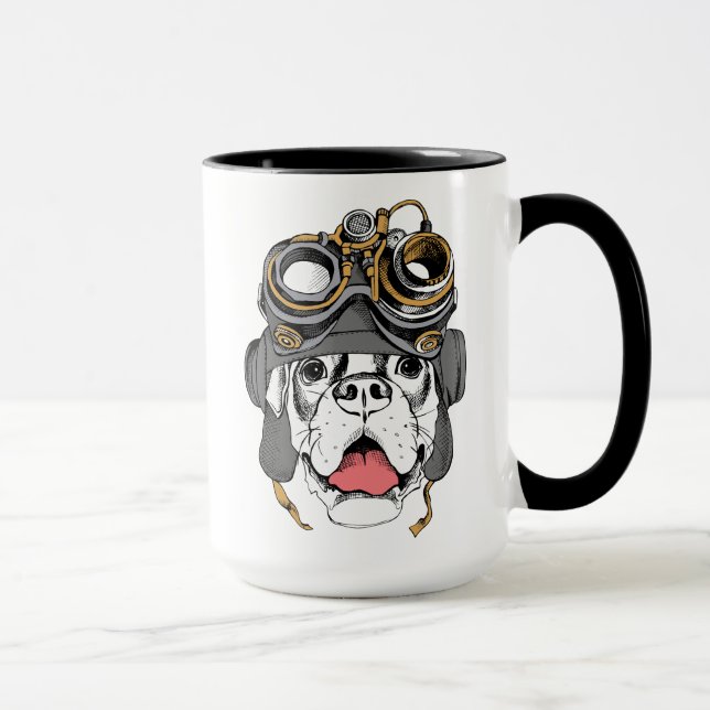 Mug Boxeur de Steampunk (Droite)