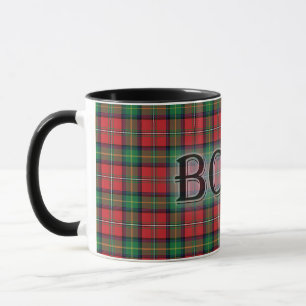 Mug Boyd Tartan avec le nom de famille