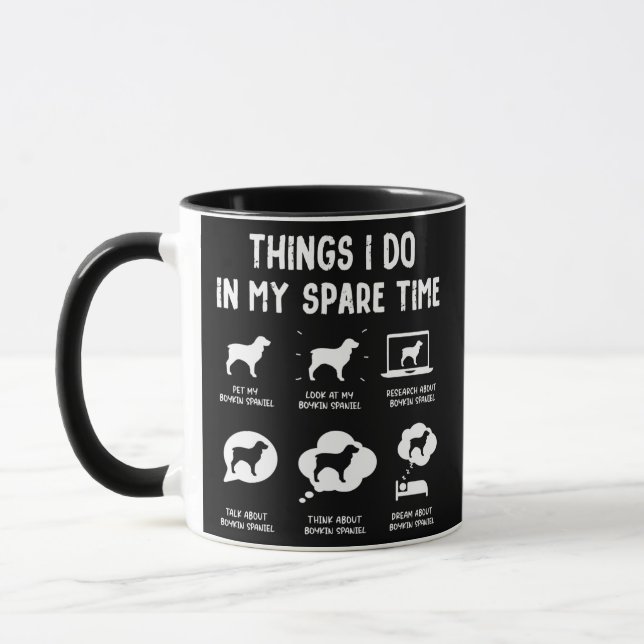 Mug Boykin Spaniel Thèmes Do Spare Time Drôle Chien Ma (Gauche)