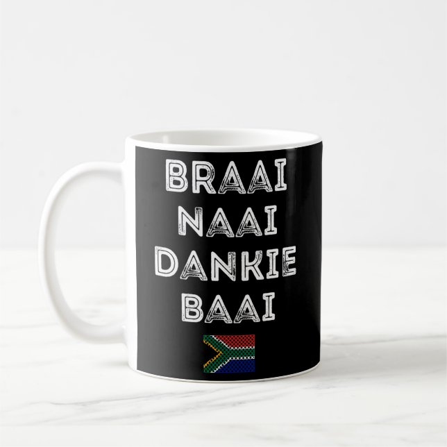 Mug Braai Naai Dankie Baai Afrique du Sud Afrikaans (Gauche)