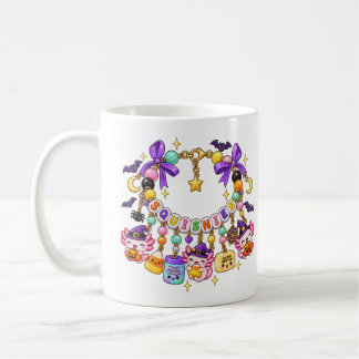 Mug Bracelet Perlé Halloween Lune Pâte Fesses Squishes