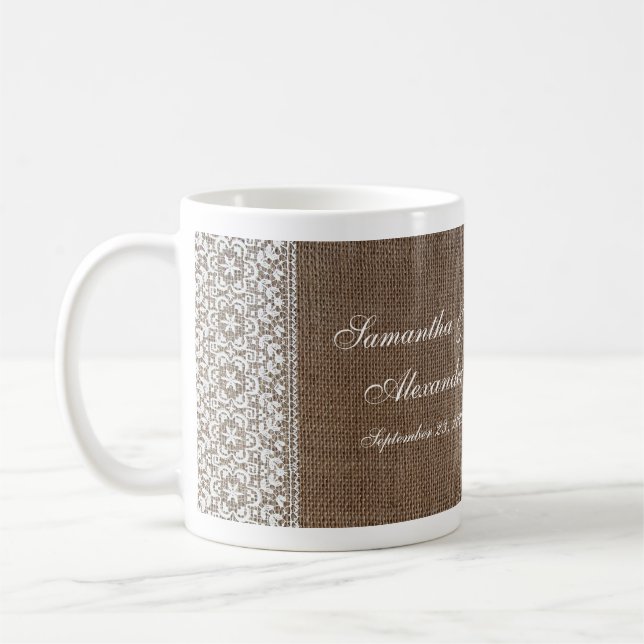 Mug Bracelet simple et dentelle (Gauche)