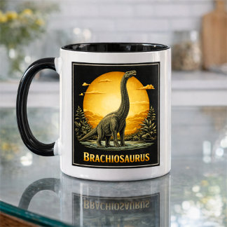 Mug Brachiosaurus Dinosaure Préhistorique Lune