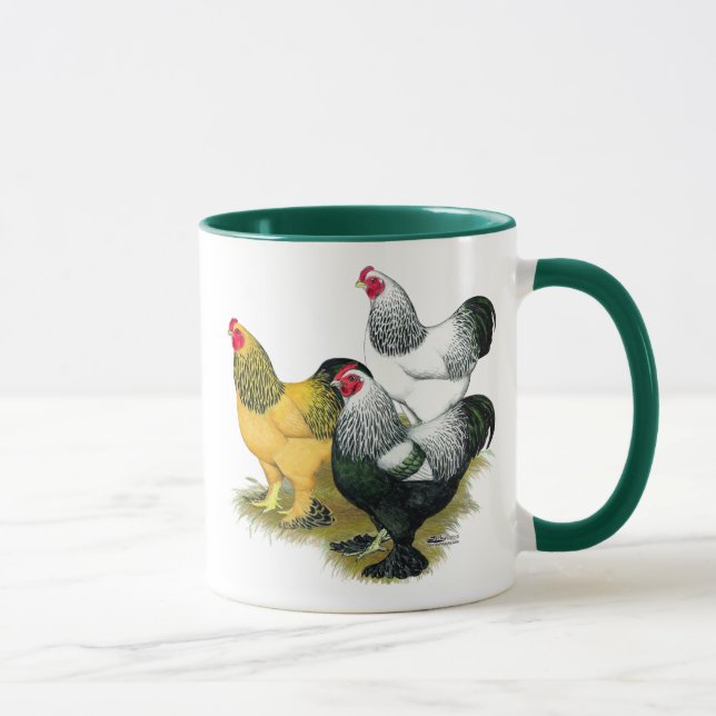 Mug Brahmas trois coqs (Droite)