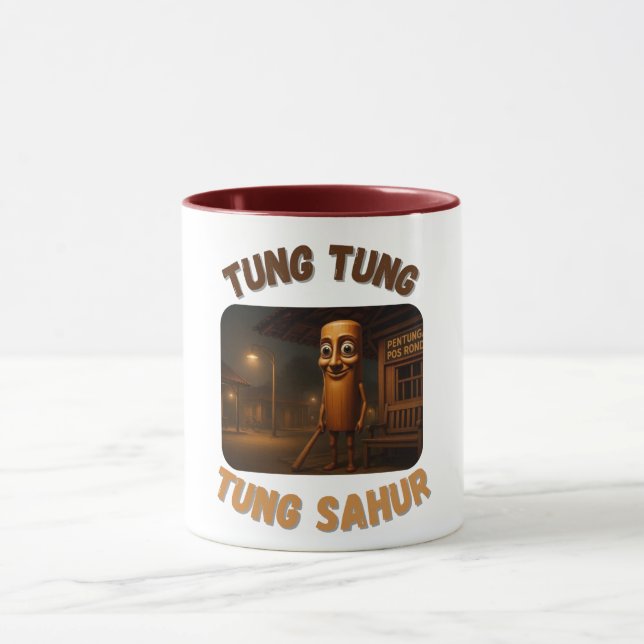 Mug BrainRots Tung Tung Tung Sahur  (Centre)