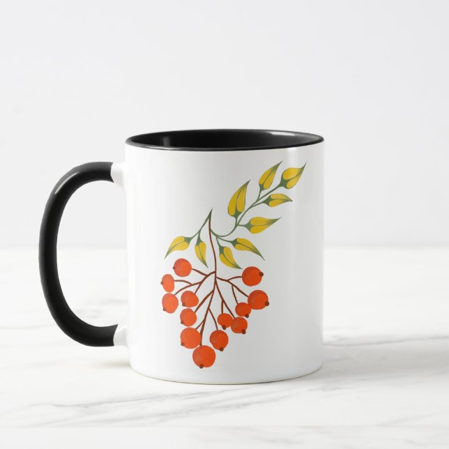 Mug Branche de viburnum de style ukrainien. Ukraine (Gauche)