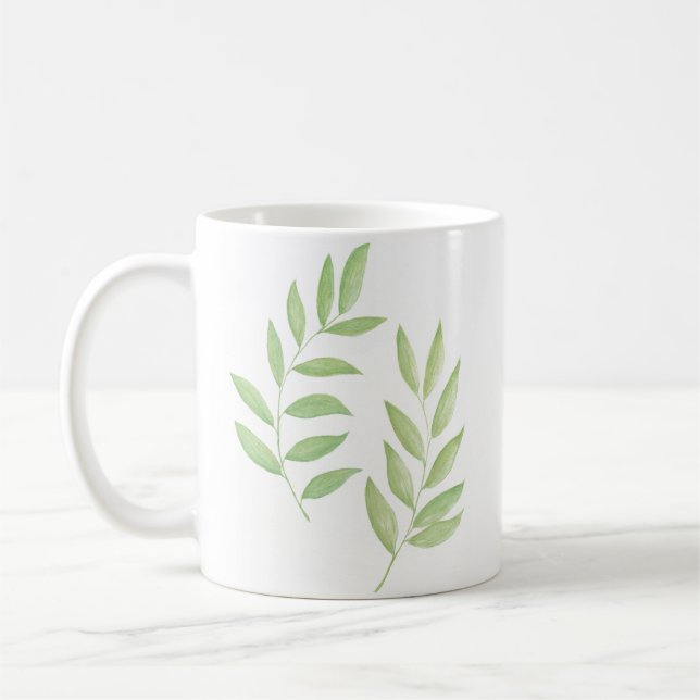 Mug Branches à feuilles jumelles (Gauche)