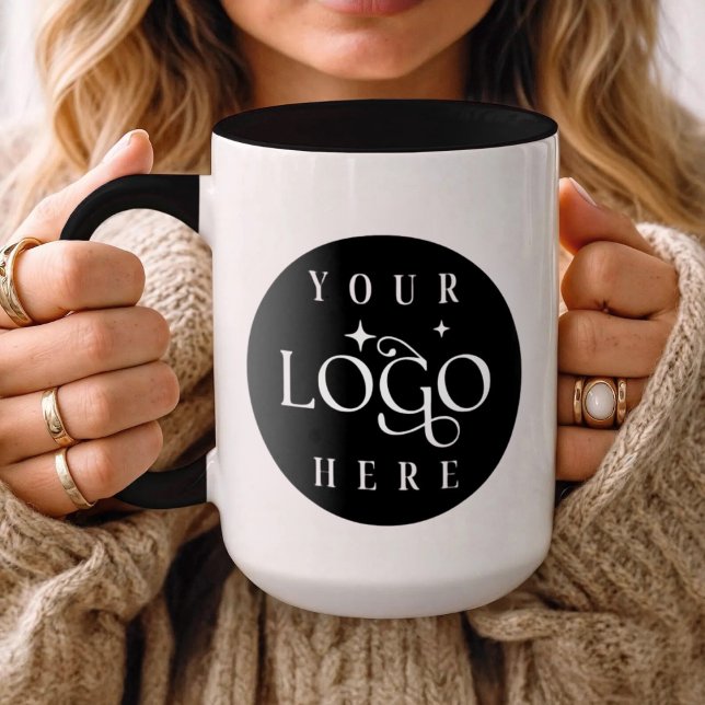 Mug Branded Business Cup, Custom Logo (Personalized Company Logo Coffee Mug)