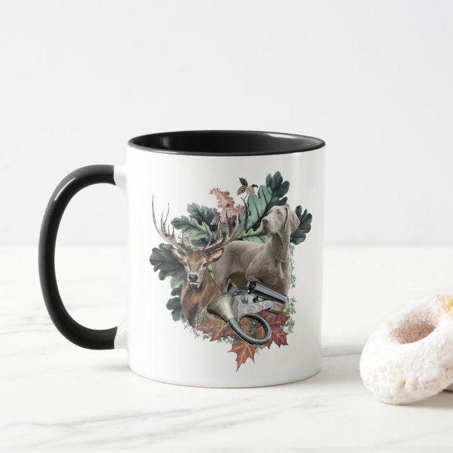 Mug  Braque de Weimar  (Avec donut)