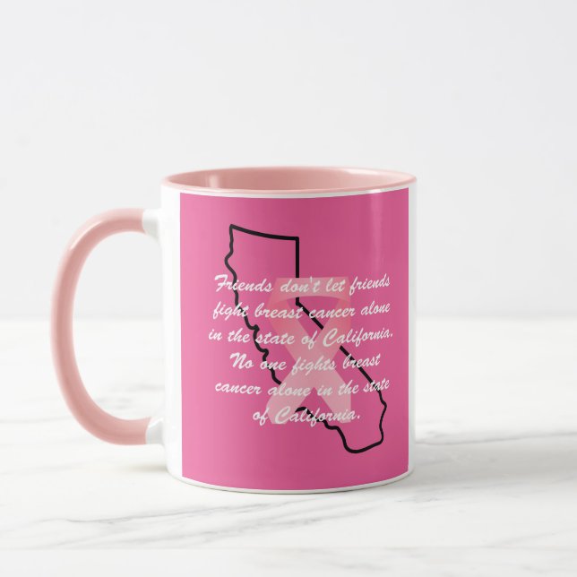 Mug Breast Cancer Awareness in California  (Gauche)
