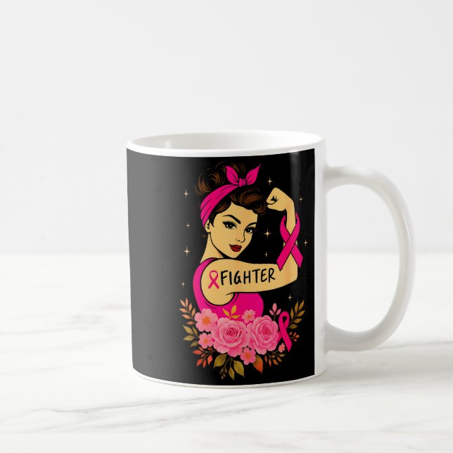 Mug Breast Cancer Survivor Rosie Riveter Nk Awareness  (Droite)