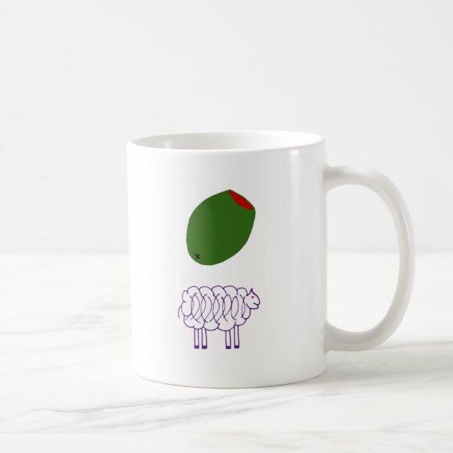 Mug Brebis olive (Droite)