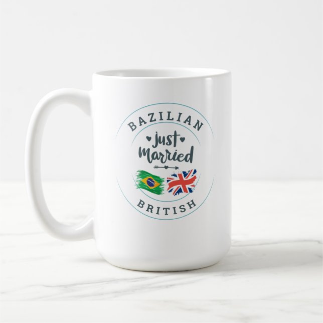 Mug Brésilien marié à un citoyen britannique mariage c (Gauche)