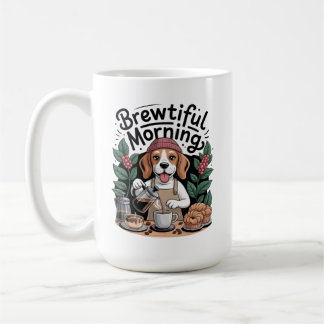 Mug Brewtiful Morning Funny Barista Beagle Coffee