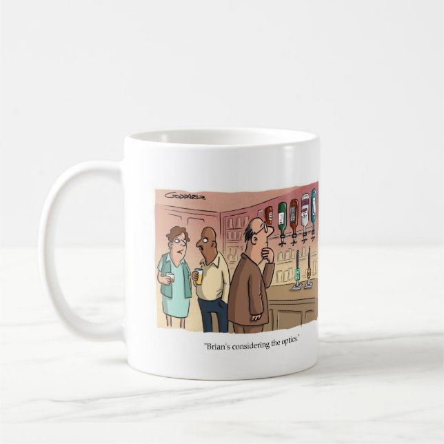 Mug Brian considère l'optique (Gauche)