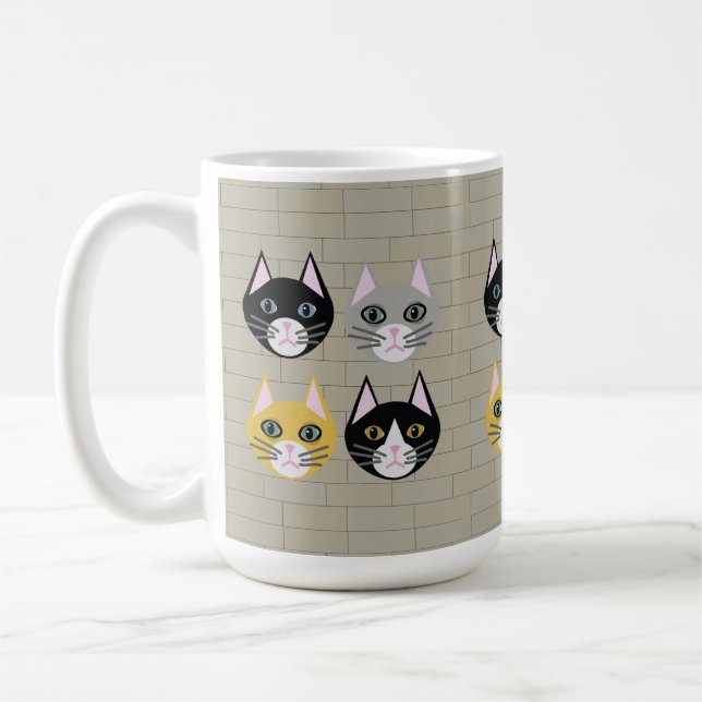 Mug Brick de chats (Gauche)