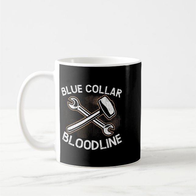 Mug Brickmason Brickmason Brique Bande Bleu Collar Blo (Gauche)