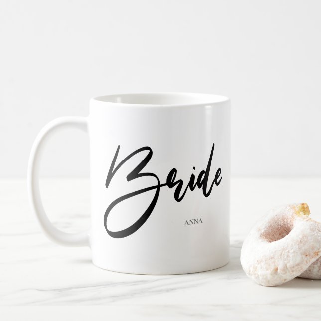 Mug Bride Chic Black Typographie (Avec donut)