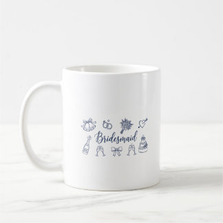 Mug Bridesmaid Bride Squad Bow Bridal Party Wedding