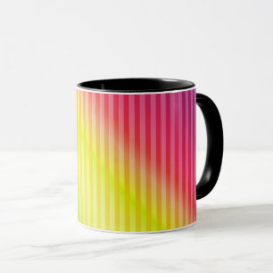 Mug Bright neon fluorescent dégradé arc-en-ciel ombre 