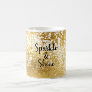 Mug Brillant blanc or