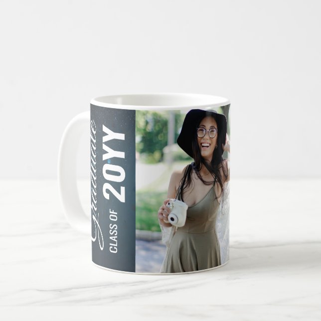 Mug Brilliant Modern Classic Photo Graduation Party (Devant gauche)