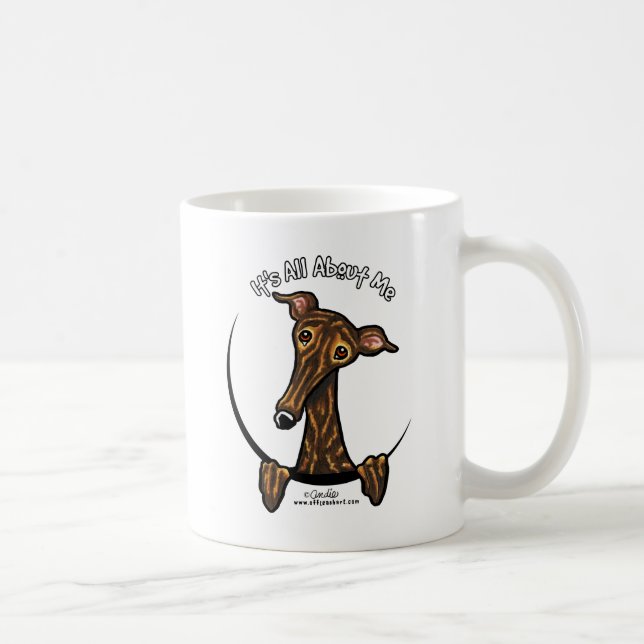Mug Brindle foncé Greyhound IAAM (Droite)
