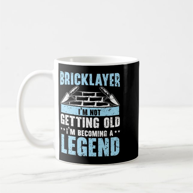 Mug Briques en brique Roi des métiers Travaux de const (Gauche)