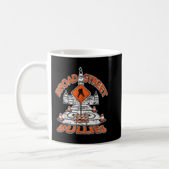 Mug Broad Street Bullies Philadelphie Orange et Noir (Gauche)