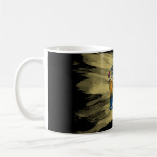 Mug Broche de drapeau de l'état du New Jersey