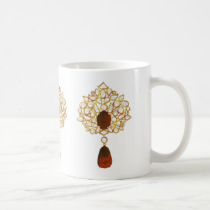 Mug Broche Kundan & ruby