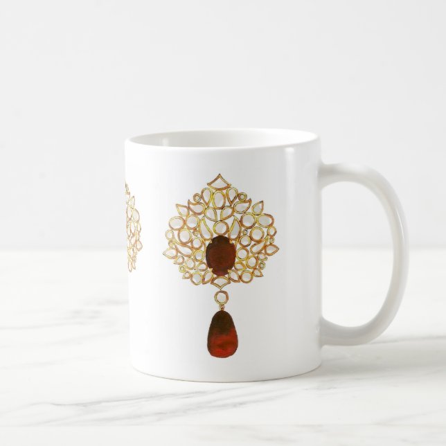 Mug Broche Kundan & ruby (Droite)