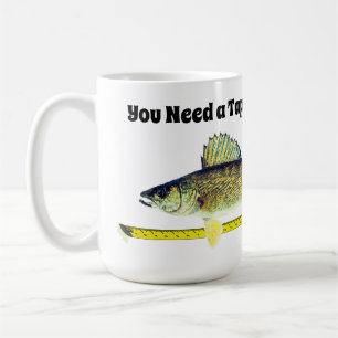 Mug Brochets vairons drôles Pike et ruban métrique