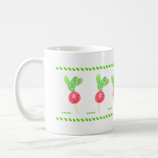 Mug Broderie point de croix radis