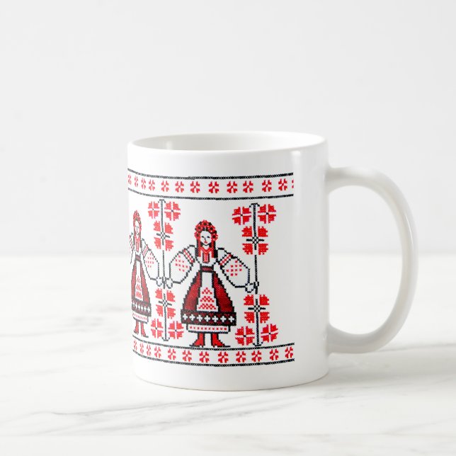 Mug Broderie ukrainienne traditionnelle filles ukraini (Droite)