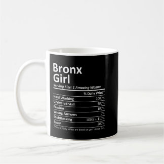 Mug BRONX GIRL NY NEW YORK Funny City Accueil Racines 