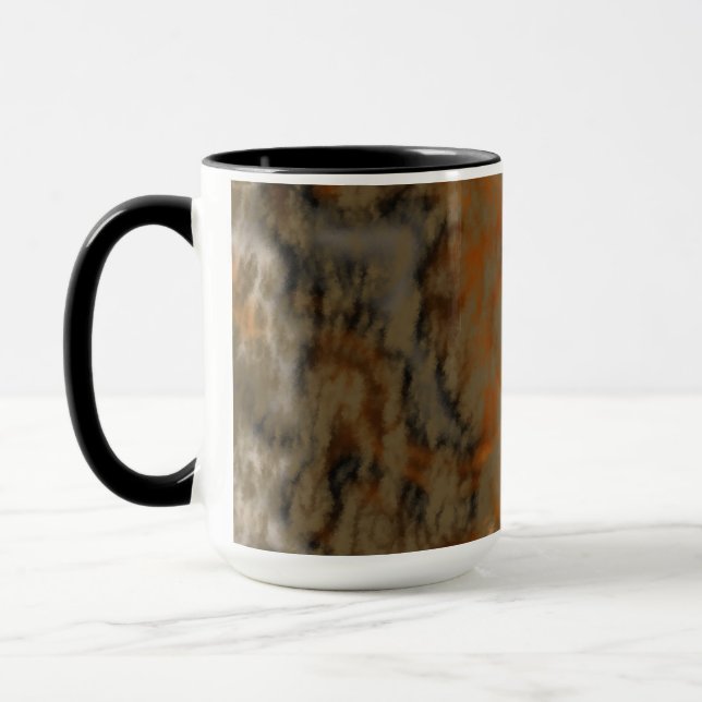 Mug Bronze et marbre de cuivre Abstrait (Gauche)