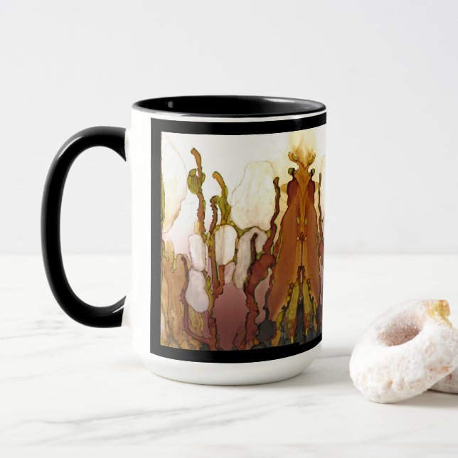 Mug Bronze Imagination Encre d'alcool (Avec donut)