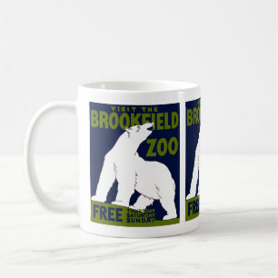 Mug Brookfield Zoo, Programme d'art fédéral Poster 193