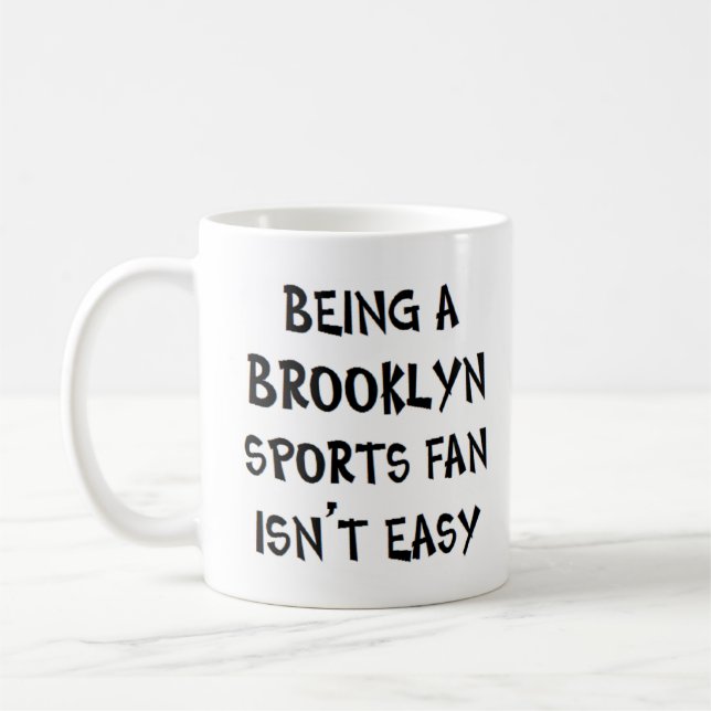 Mug brooklyn sports fan, being (Gauche)