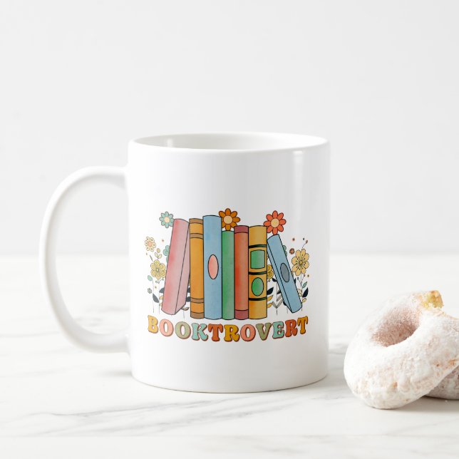 Mug Brooktrovert, Librairie Bookish, Livre Lover (Avec donut)