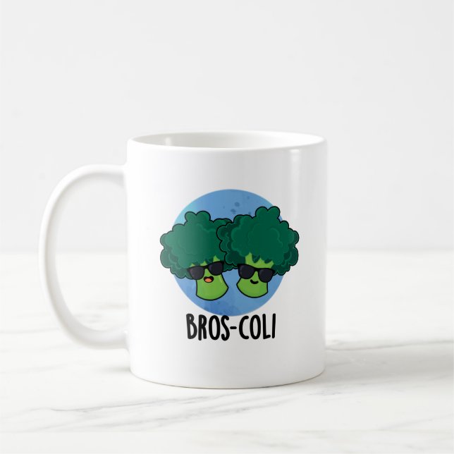 Mug Bros-coli Fantaisie Veggie Brocoli Pun (Gauche)
