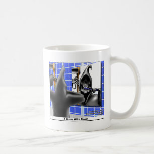 Mug Brosse à faucheuse Grim W/Death Drôle Tee - shirt 