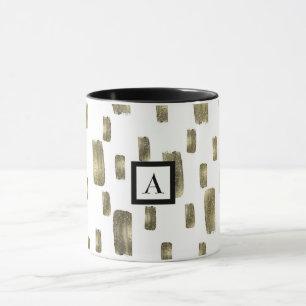 Mug Brosse à peinture moderne or cuivre Bronze étincel