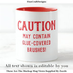 Mug Brosses de découpage Citation personnalisée RW04 A