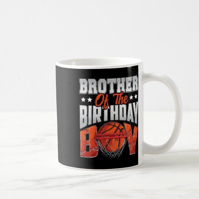 Mug Brother Bysketbyll Birthday Boy Family Byller B-da (Droite)